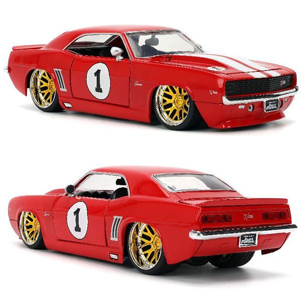 JADATOYS 1:24 ワイルドスピードダイキャストカー 1969 CHEVROLET