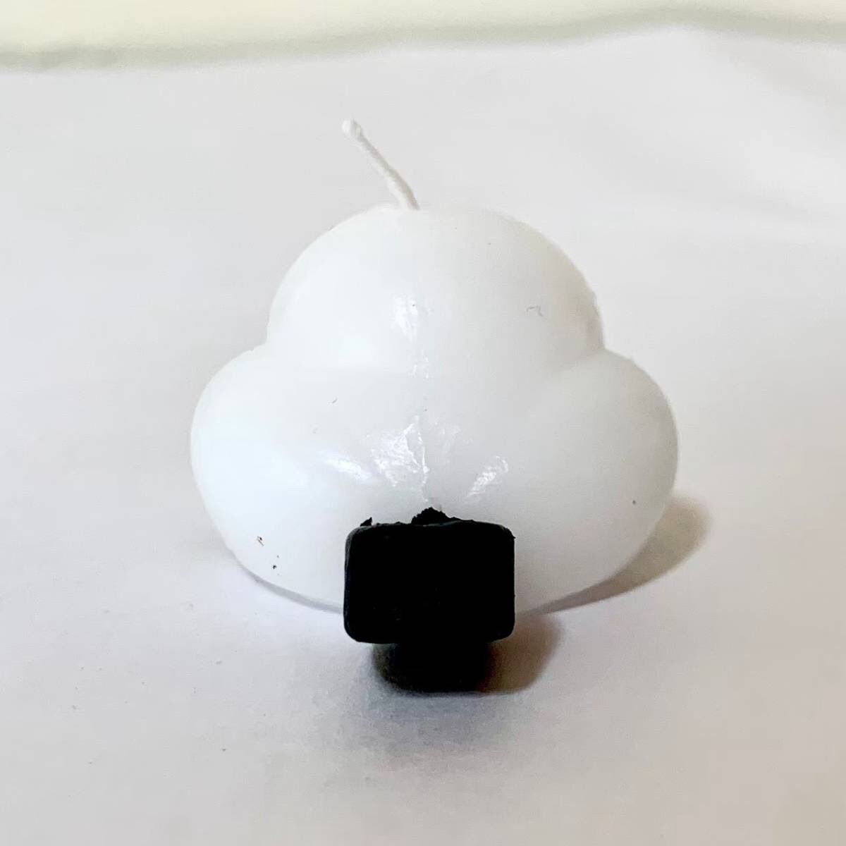 雪を纏ったシマエナガたちのキャンドル　ハンドメイド シマエナガキャンドル手ごねでつくるキャンドル体験&frasl;candle mamemoco