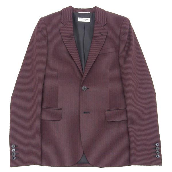 ◇未使用◇ サンローランパリ SAINT LAURENT ウール ピンストライプ 