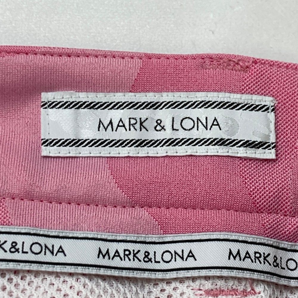 【新品】MARK&LONA マークアンドロナ　ピンク　迷彩　パンツ　ズボン　M MARK LONA 迷彩 ハーフパンツ マークアンドロナ ゴルフウェア M