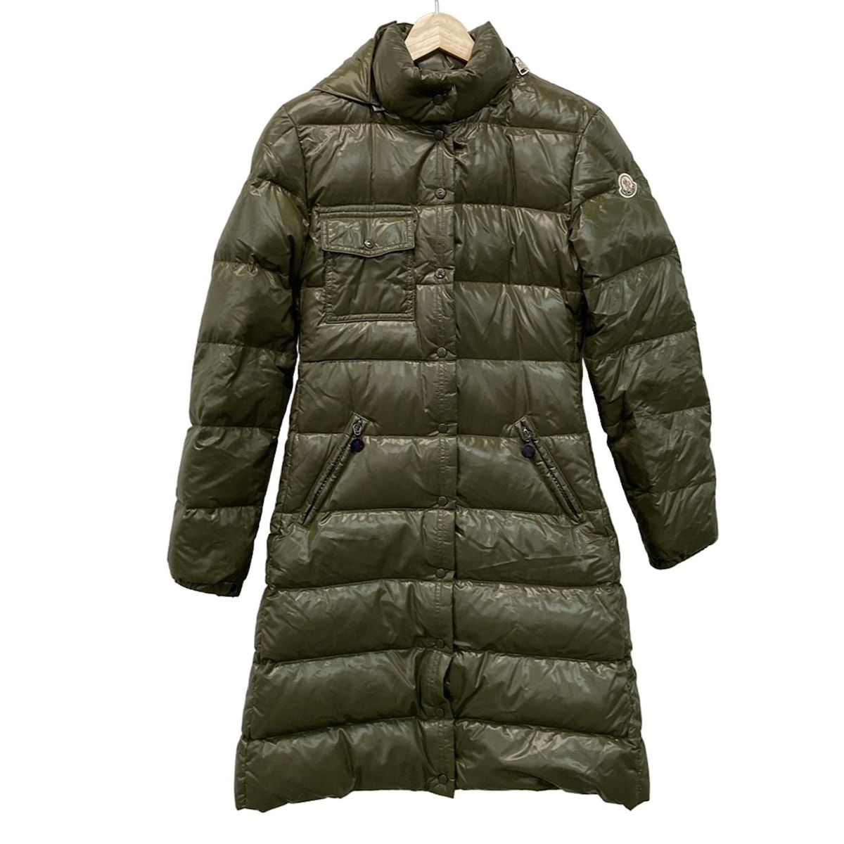 MONCLER モンクレール ダウンコート サイズ1 S レディース MOKA モカ カーキ 長袖|冬