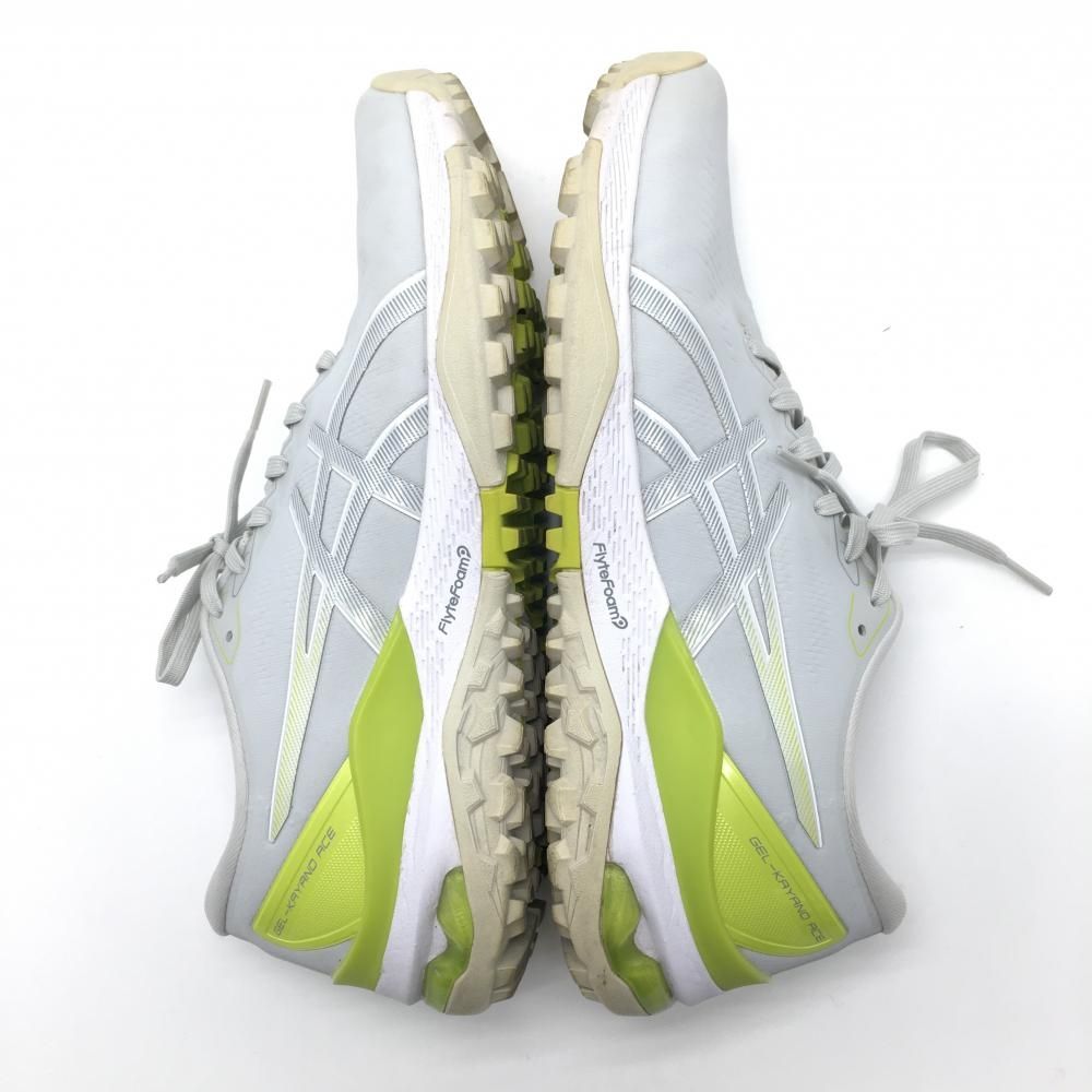 asics - 【美品】アシックス ゴルフシューズ ライトグレー×ライムグリーン系 スパイクレス 1111A243 メンズ 28.5 ゴルフウェア asics 美品】アシックス ゴルフシューズ ライトグレー×ライムグリーン