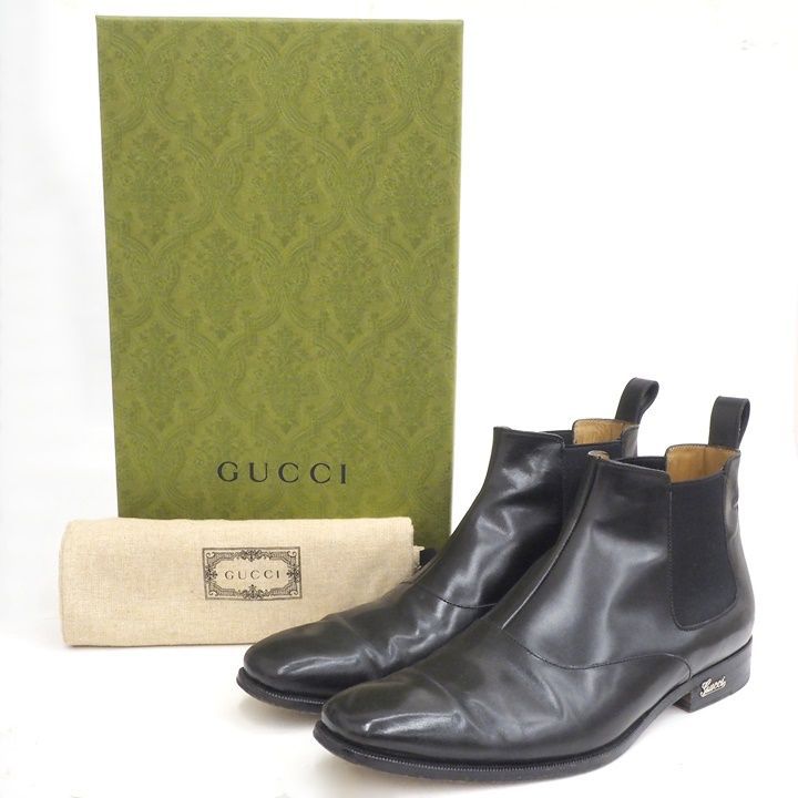 GUCCI グッチ 202706 サイドゴア ショートブーツ 39サイズ