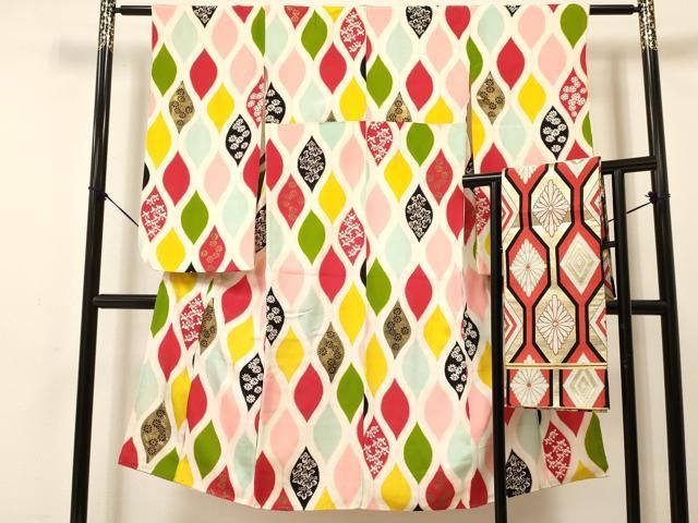 平和屋着物[]アンティーク 大正ロマン 七五三 女の子 7歳 祝着