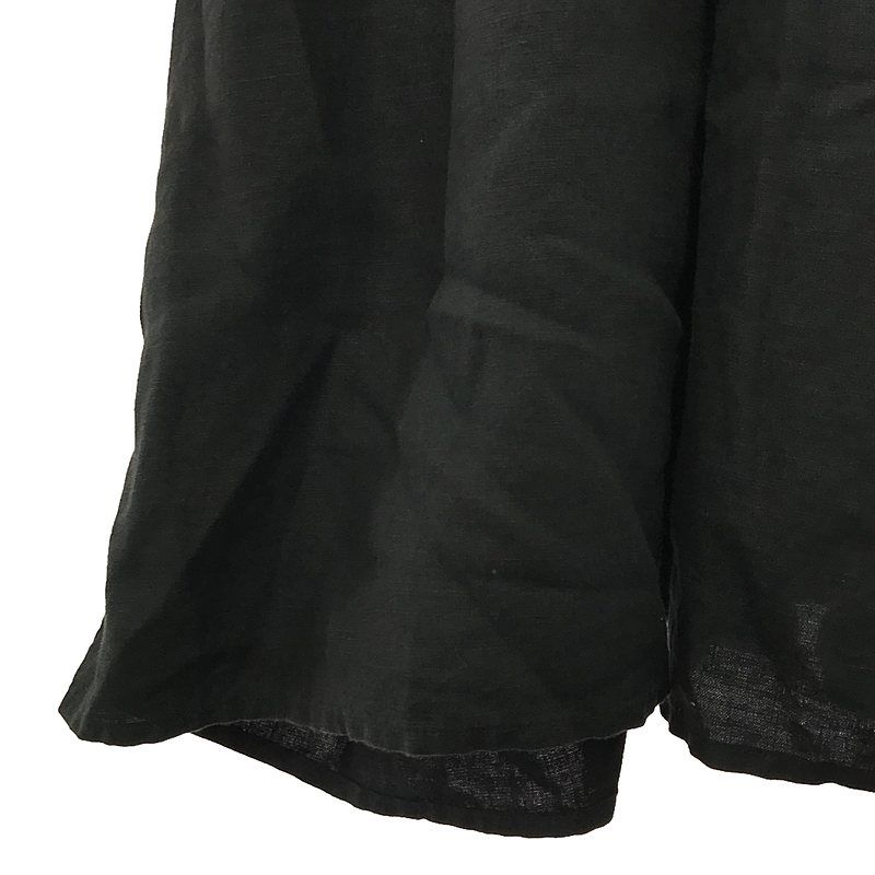 ネストローブリネンタックサスペンダースカートブラックnest Robe 黒