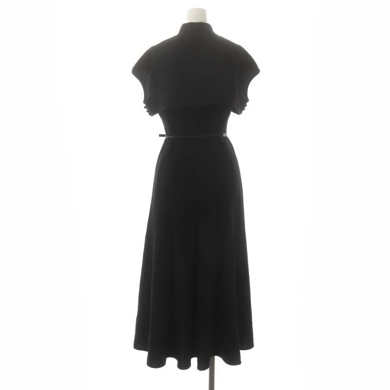 マメクロゴウチ Mame Kurogouchi 22SS Flared Hole Dress with Leather ...