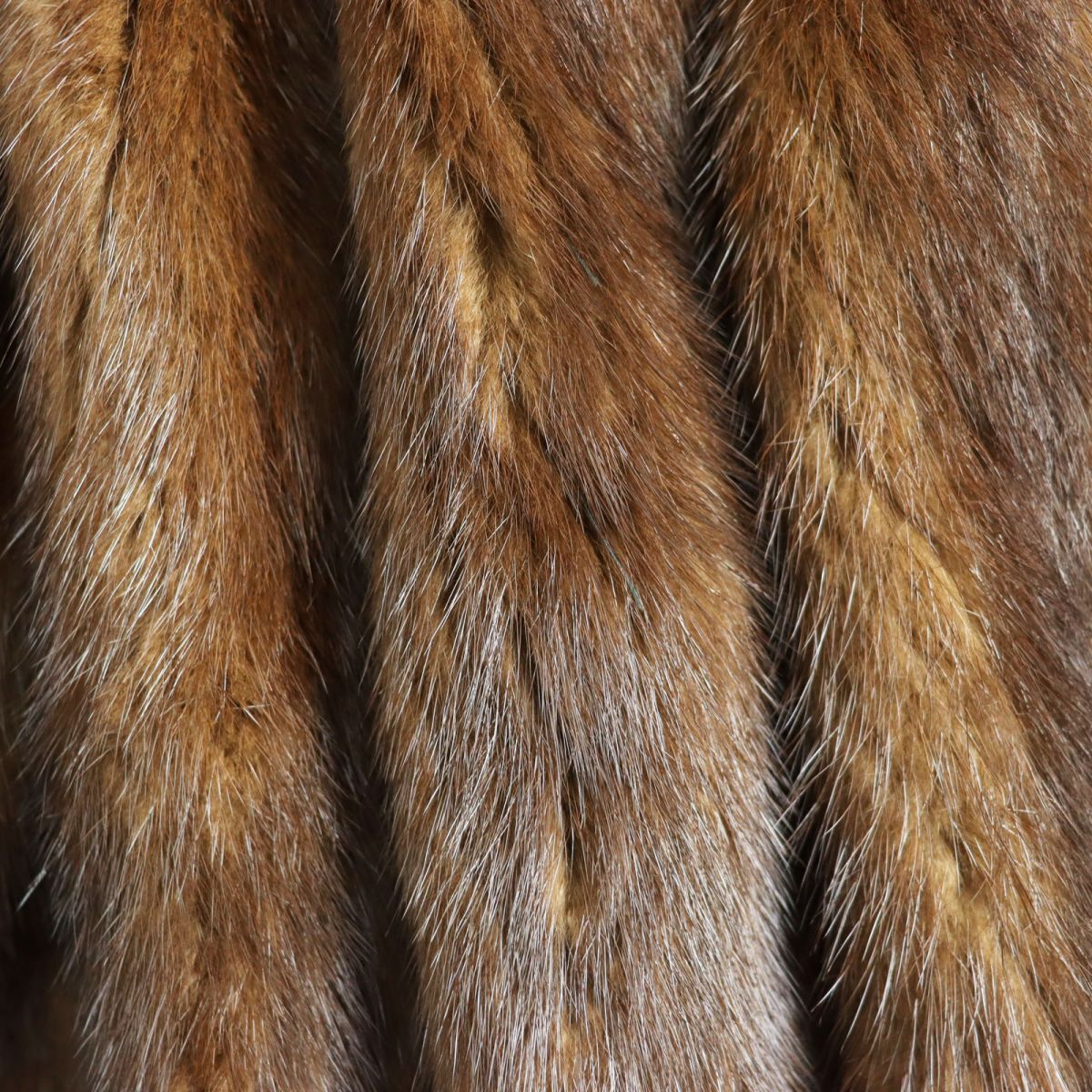 美品☆BRONZE FUR MINK ミンク デザイン 本毛皮コート ブラウン 11号