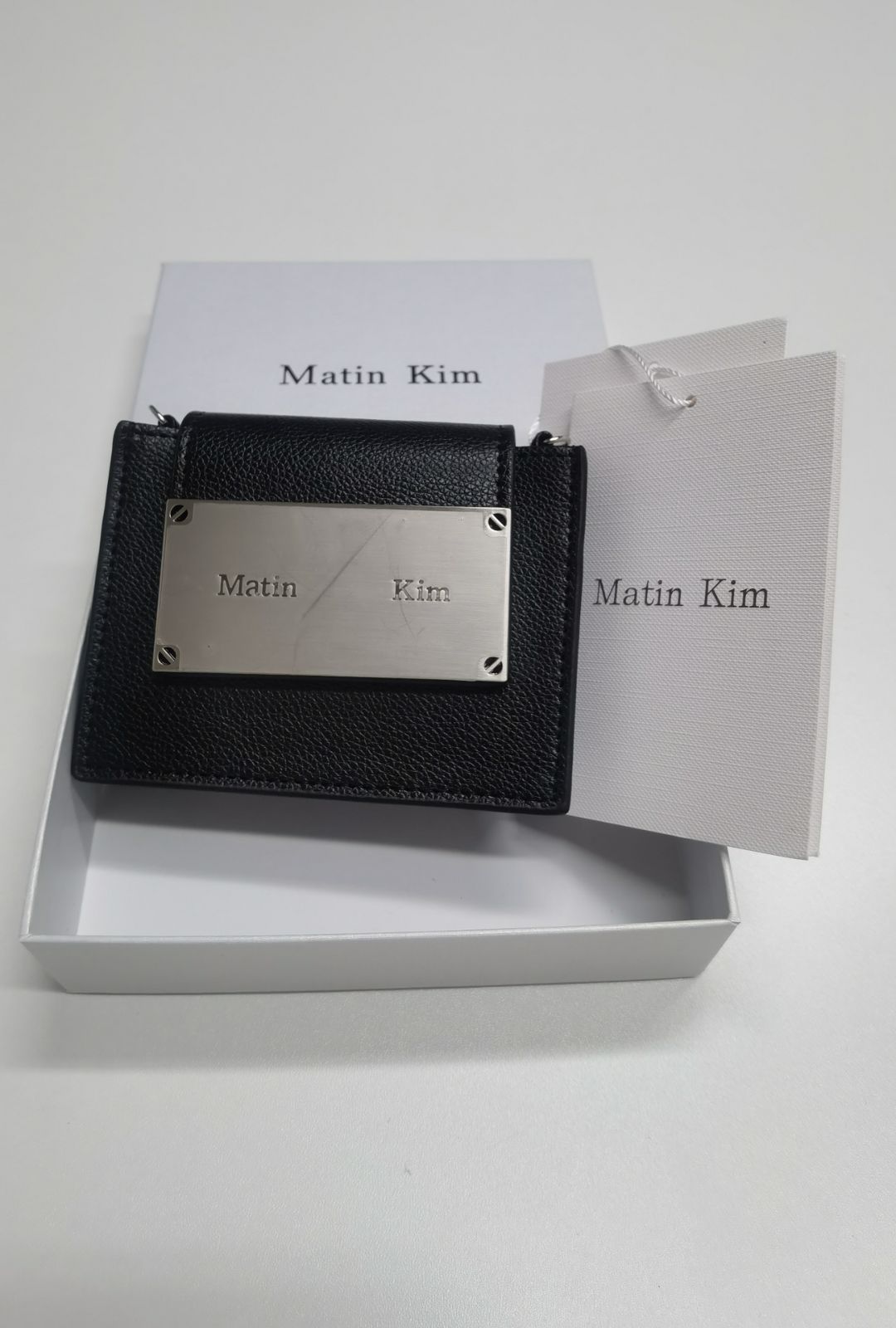 Matin Kim マーティンキム カードケース 名刺 ミニ財布 ブラック