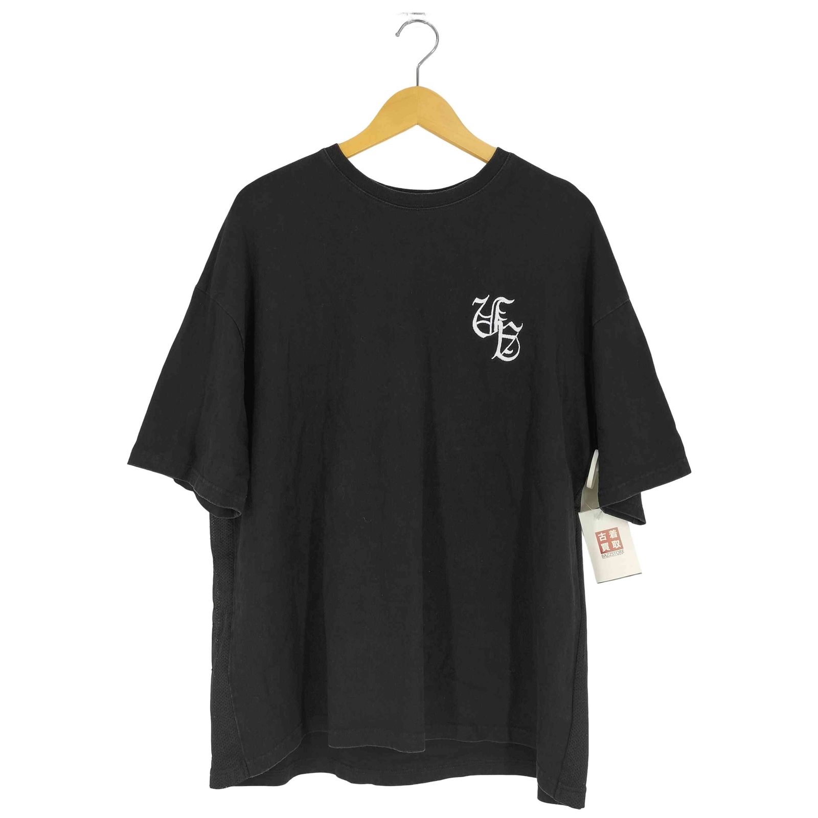 エージェムナイン AGEM/9 メッシュレイヤード ラインストーン半袖T 