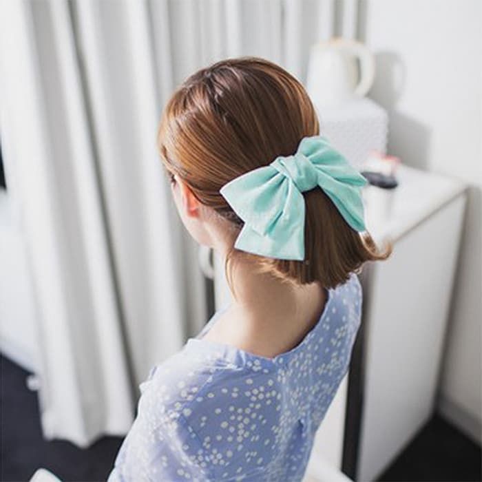 メルカリshops 印象的なヘアアレンジになるリボンバレッタ 全13色 Tk0639 1