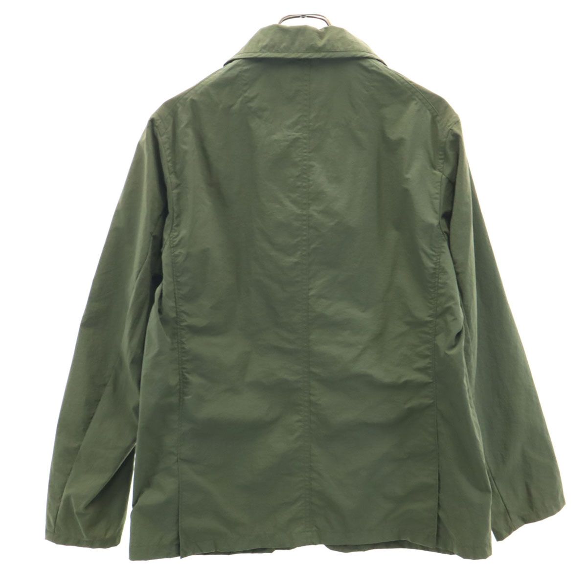 【最終値下げ】Danton ダントンノーカラージャケット カーキ 34 ◇[DT-A0293HCD]DANTON(ダントン)カラーレスショートジャケット