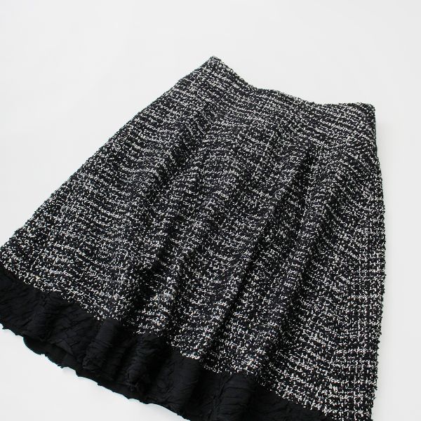 INGEBORG インゲボルグ 裾フリルツイードタックスカート 3(9号