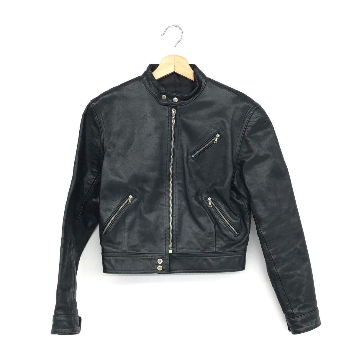 A.P.C. アーペーセー riri レザージャケット Mサイズ ブラック レディース マルチジップ 241011003519