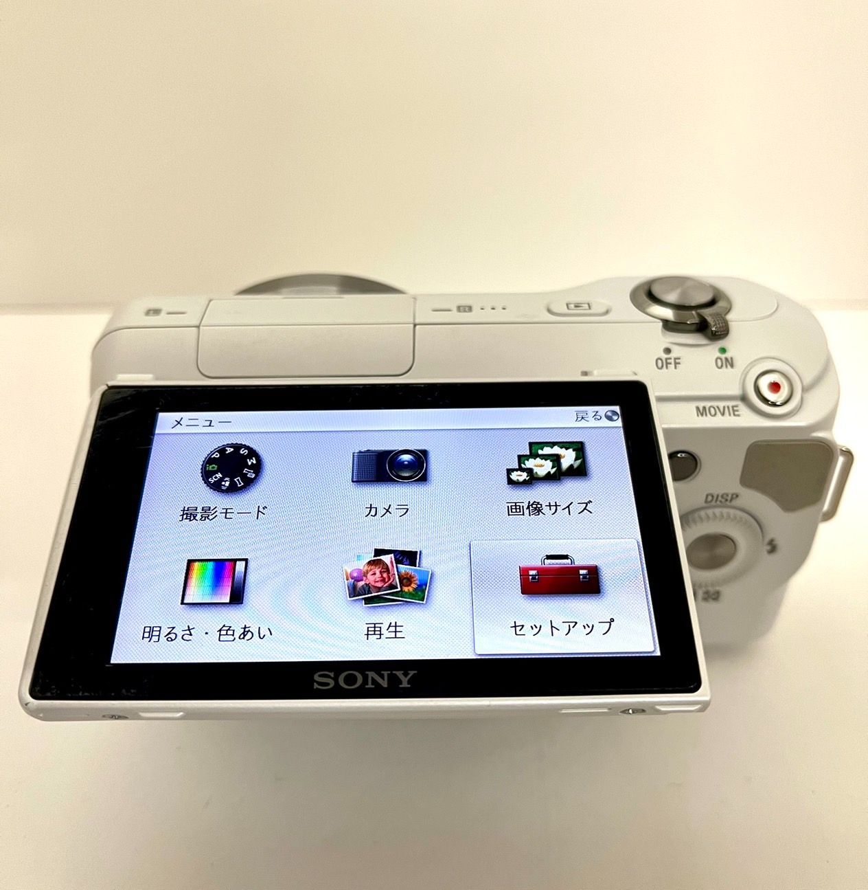 実用品 SONY α NEX-3 ホワイト ボディ ミラーレス一眼 - メルカリ