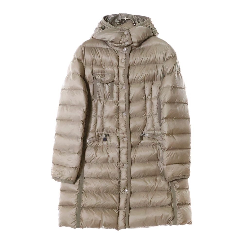 MONCLERベージュ ロングダウンジャケットサイズ4 HERMINEエルミンヌ MONCLERベージュ ロングダウンジャケットサイズ4 HERMINEエルミンヌ