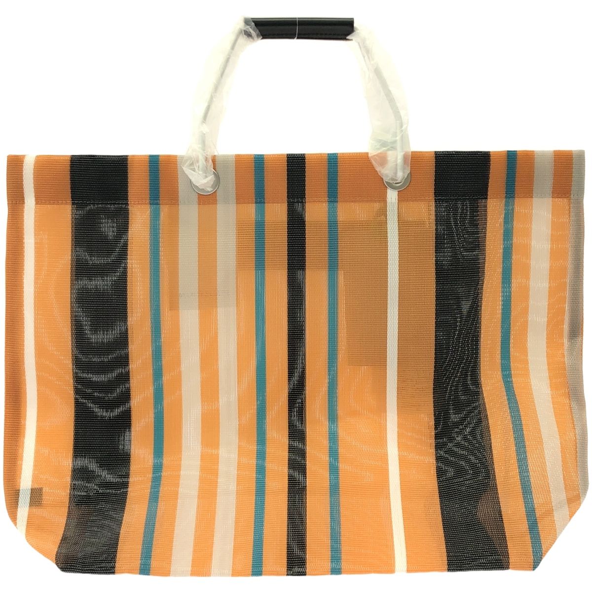 MARNI マルニ 21SS FLOWER CAFE ストライプメッシュトートバッグ MARNI マルニ 21SS FLOWER CAFE ストライプメッシュトートバッグ