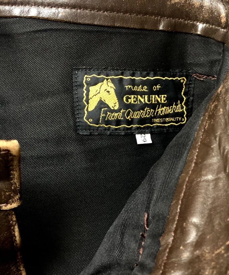 パンツ AERO LEATHER / front quarter horsehide AERO LEATHER 