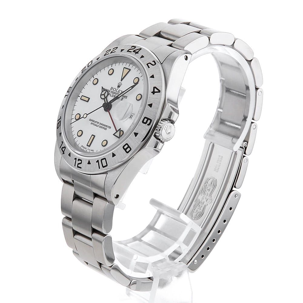 ロレックス エクスプローラーII 16570 ホワイト パティーナ