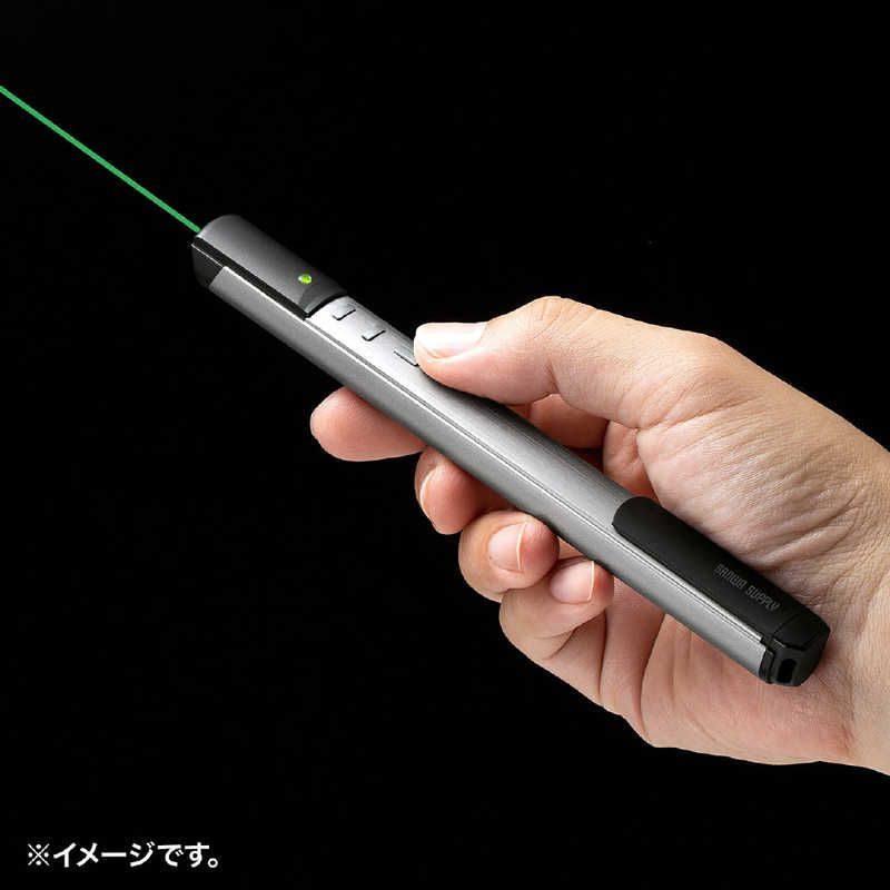 未開梱 サンワサプライ 2.4G-Bluetoothグリーンパワーポインター LP-RFG112S