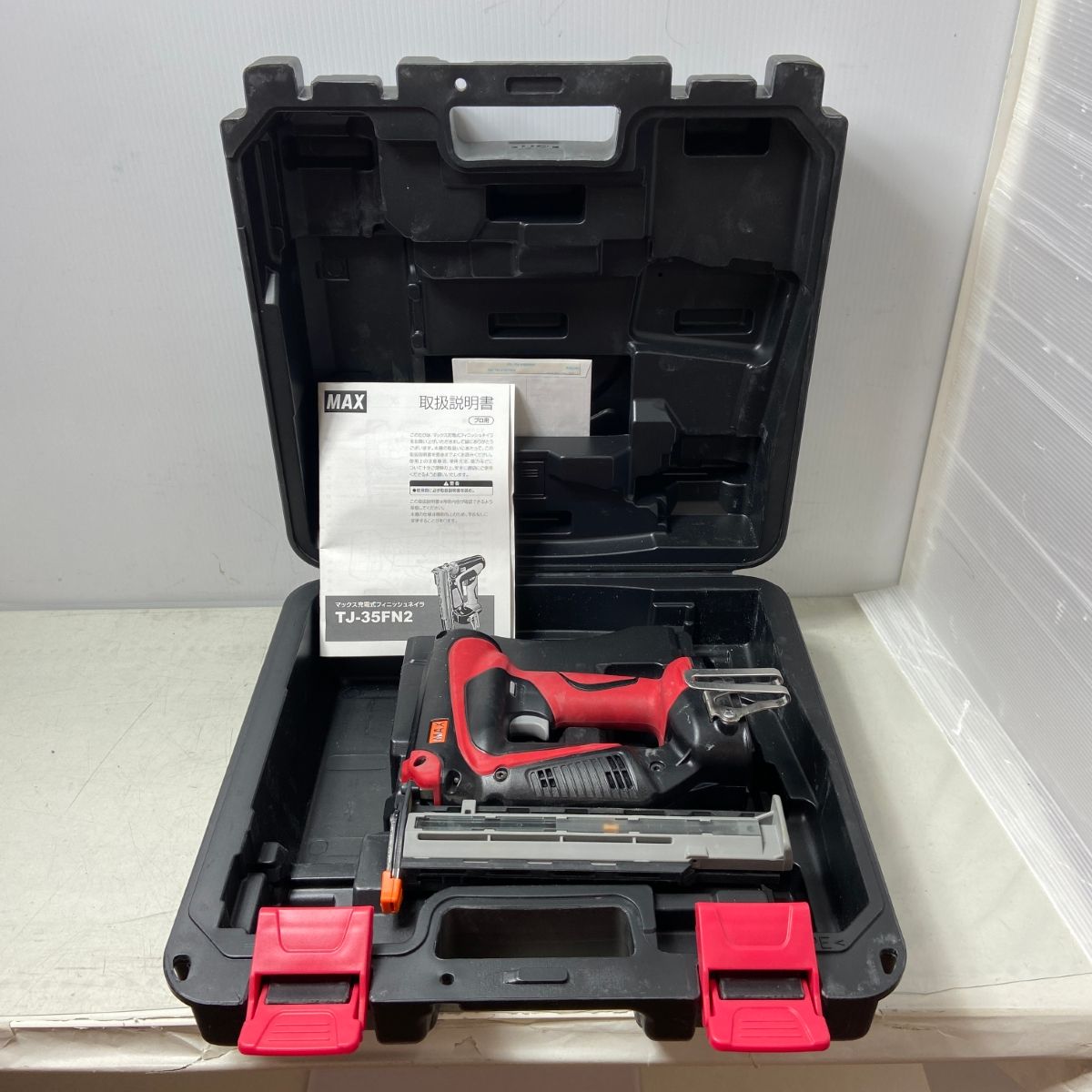 ΦΦMAX マックス フィニッシュネイラ 18v TJ-35FN2 レッド