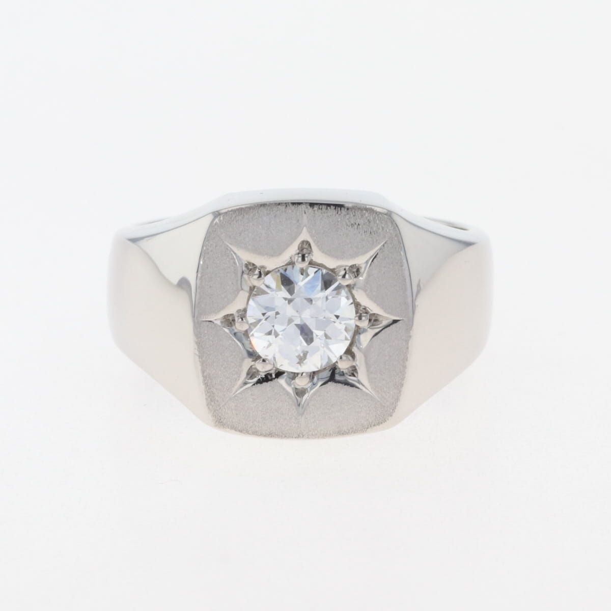 Pt900プラチナ リング・指輪 ダイヤモンド0.50ct 19号 19.0g