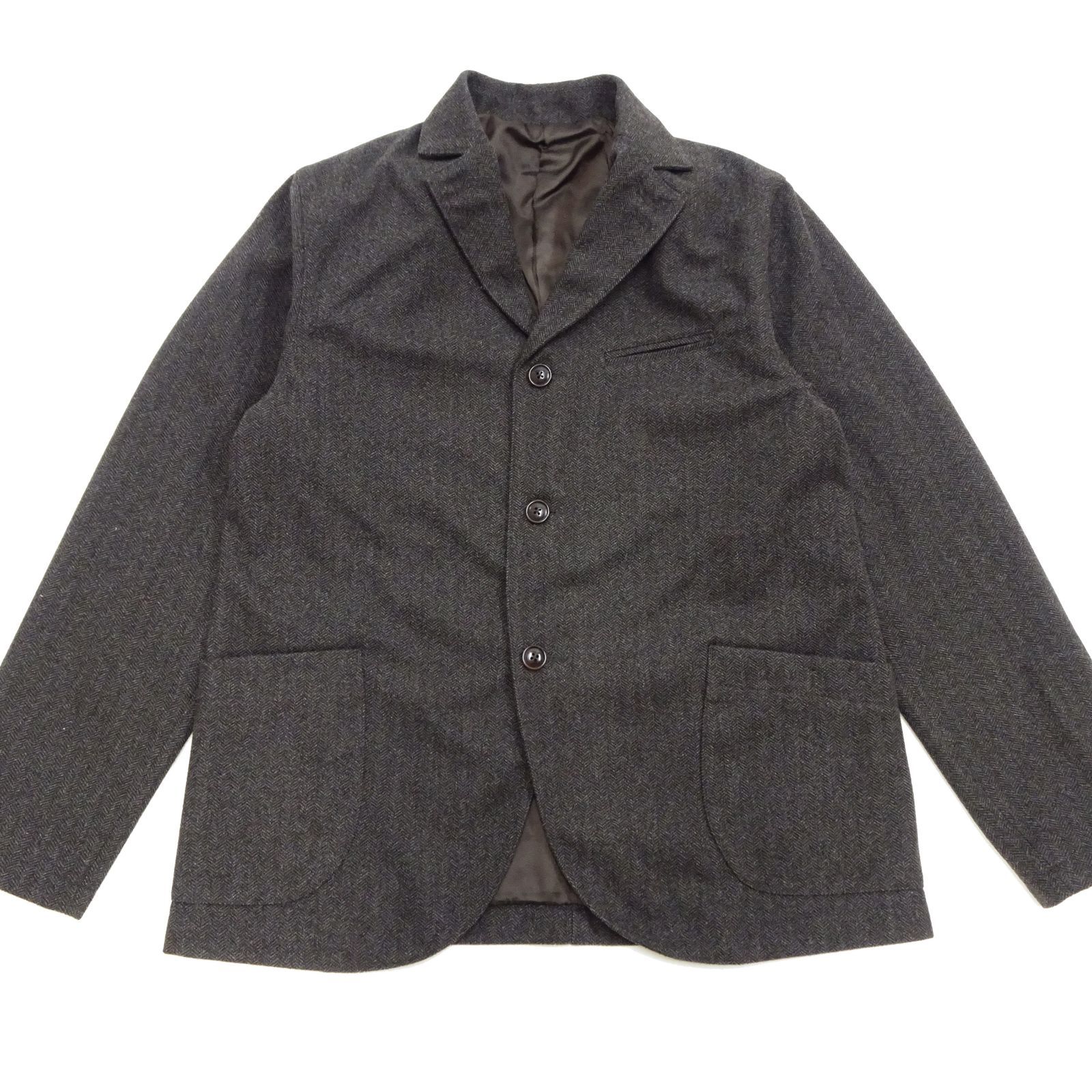 フェローズ ヘリンボーン テーラードジャケット PHERROW'S ウール調