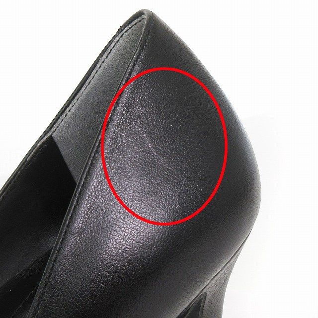 ✨極美品✨ ダイアナ ブラック ポインテッドトゥ ピンヒール パンプス レザー セブントゥエルブサーティー パンプス ポインテッドトゥ