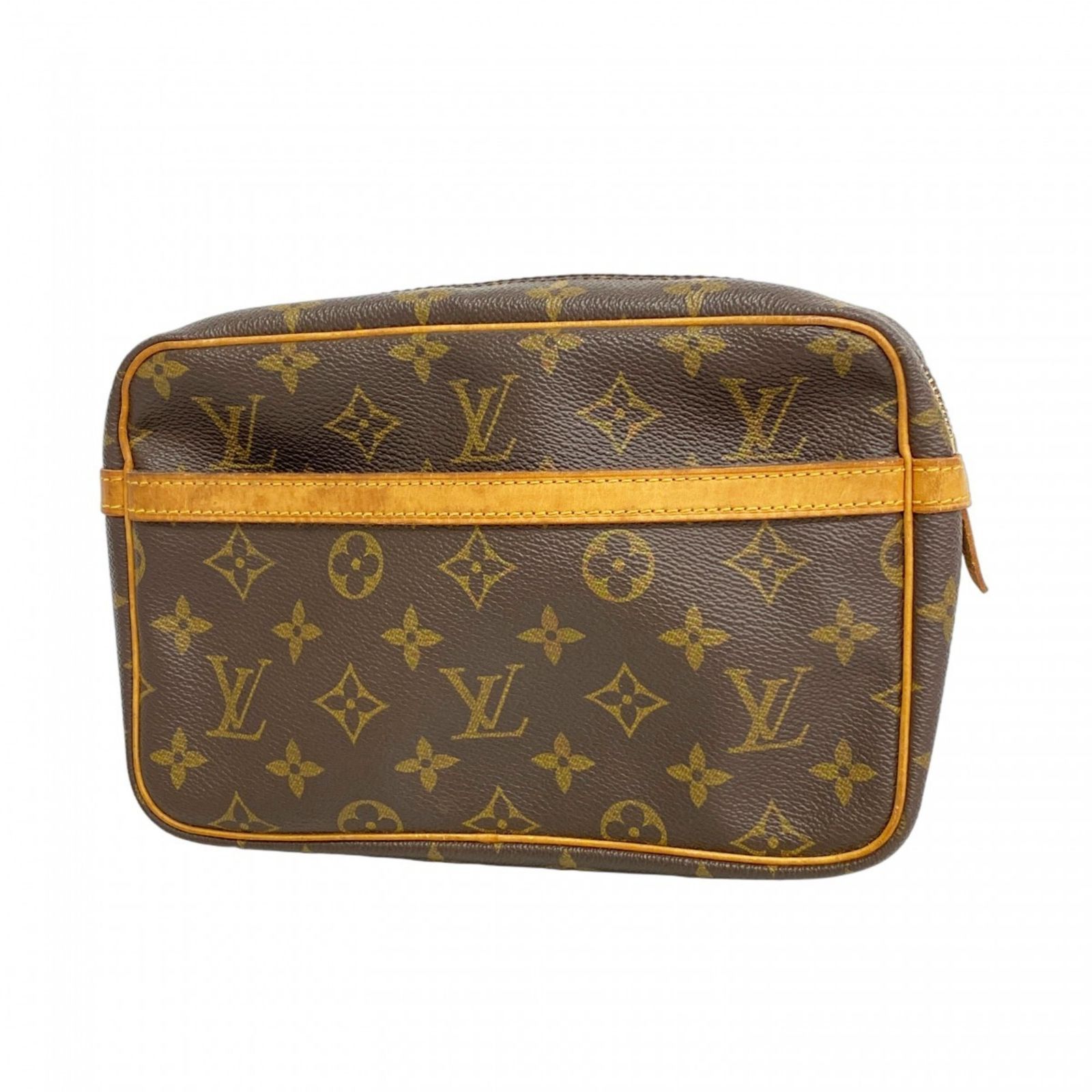【美品】ルイヴィトン　クラッチバッグ　コンピエーニュ23 モノグラム　ブラウン ルイ・ヴィトン(Louis Vuitton) ルイ・ヴィトン クラッチバッグ