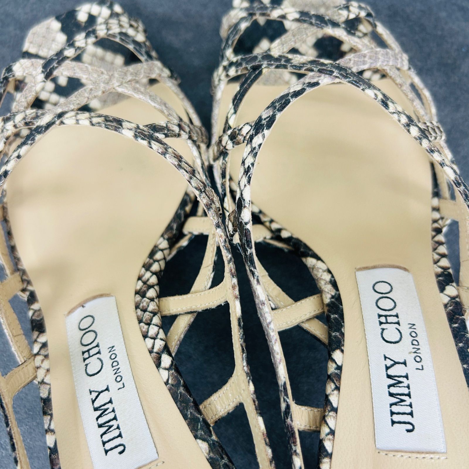 美品　JIMMY CHOO 定番ハイヒールサンダル　36.5 美品 JIMMY CHOO 定番ハイヒールサンダル 36.5