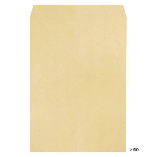 （まとめ買い）壽堂紙製品 クラフト封筒角A3 100g 50枚/袋 03851 【×3セット】