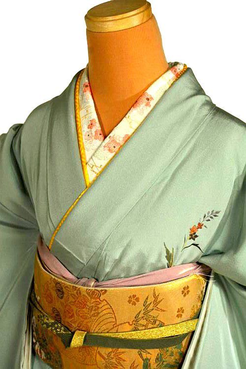 付下げ 着物 送料無料 最 暈し染め 総シシュウ 花柄 身丈165cm 裄丈68cm 正絹 フォーマル Y3648