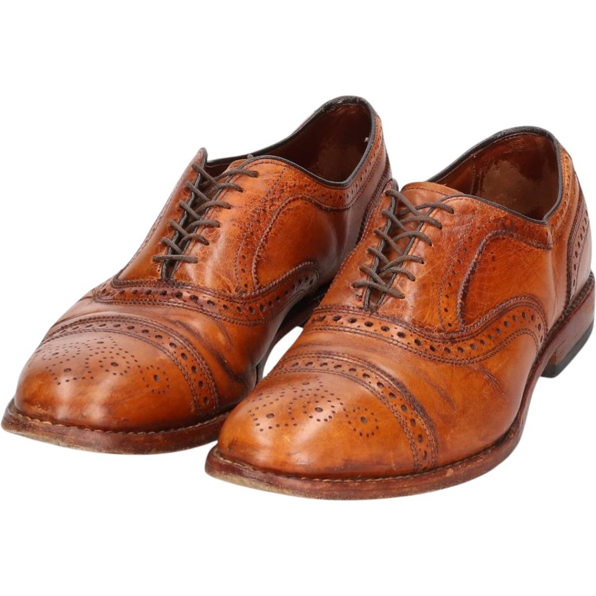 古着 アレンエドモンズ ALLEN EDMONDS STRAND セミブローグ ストレートチップシューズ 10D メンズ28.0cm相当|saa013891