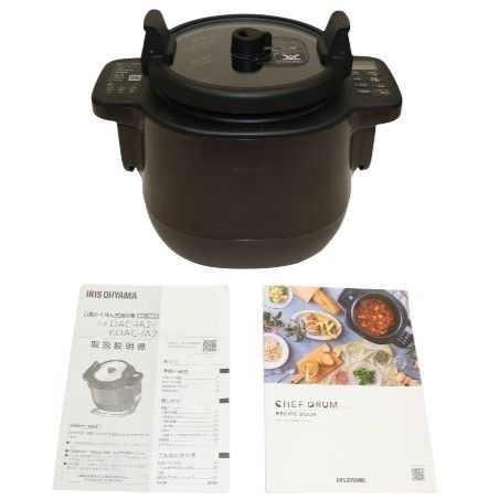 【美品】アイリスオーヤマ シェフドラム　KDAC-IA2-T ダイヤモンドコート Amazon | アイリスオーヤマ 自動かくはん式調理機 CHEF DRUM