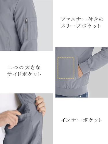 人気商品】ライトグレー_M [KEFITEVD] 春物 メンズ アウター