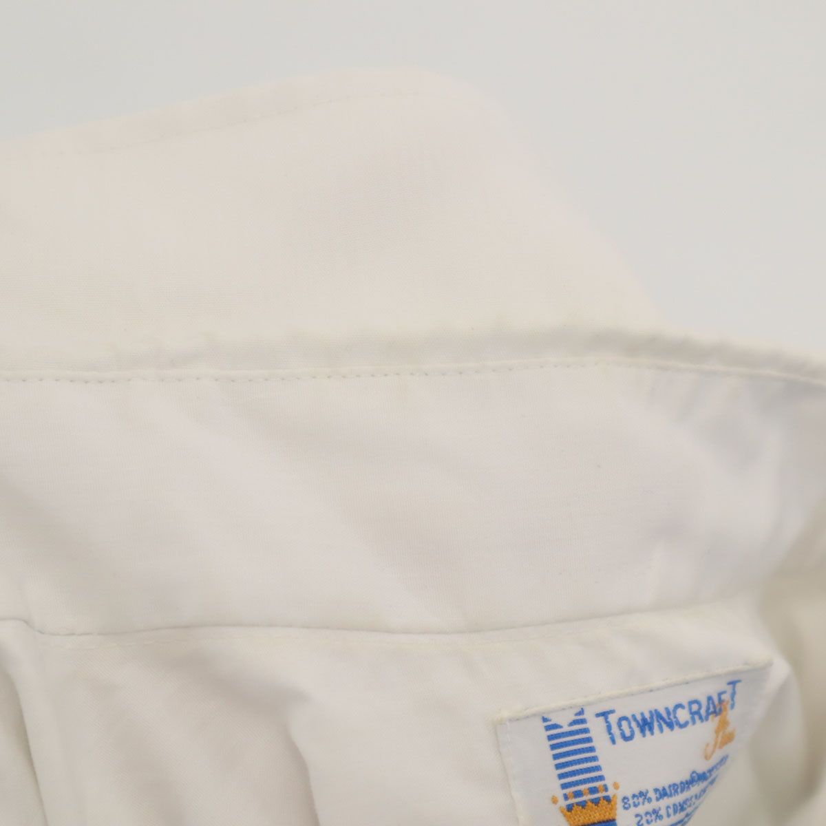 TOWNCRAFT タウンクラフト 70s ヴィンテージ 長袖 シャツ ホワイト 