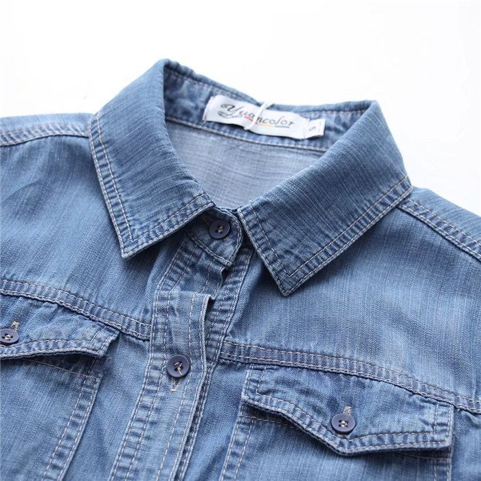 デニムシャツ レディース シャツブラウス デニム シャツ ブラウス 長袖 ロングシャツ チュニック トップス 羽織り 重ね着 無地 着回し 春 秋 カジュアル 長袖シ デニムシャツ レディース ロング丈 デニム シャツ ブラウス 長袖