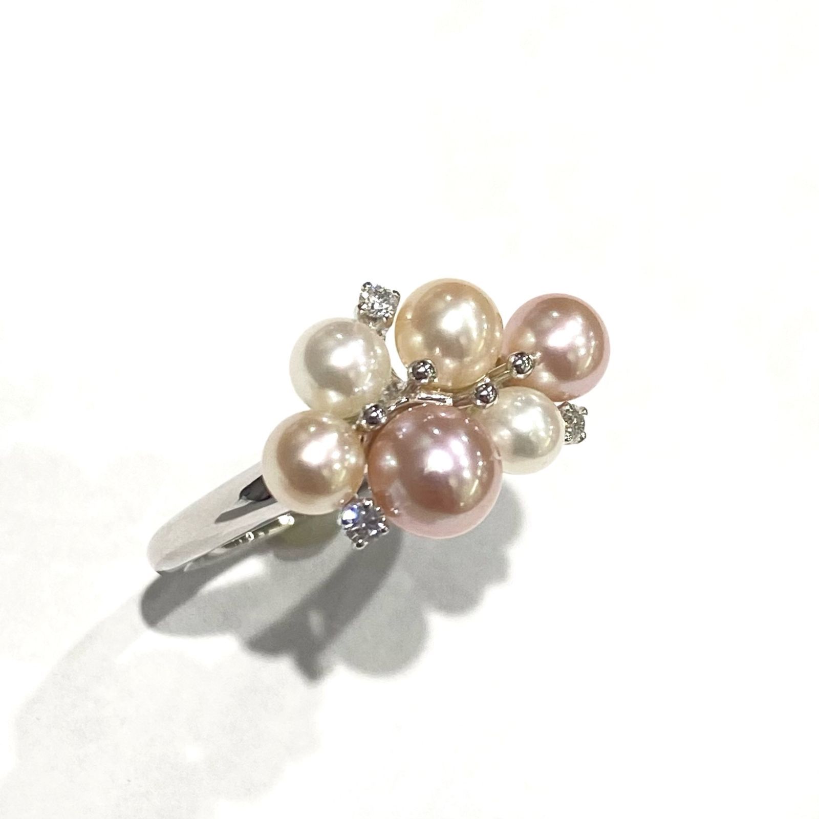 美品🌟MIKIMOTO PERLITA ミキモト ペルリータ K18 ホワイトゴールド ダイヤモンド 0.05ct パール 11号 リング 指輪  ジュエリー Y - メルカリ