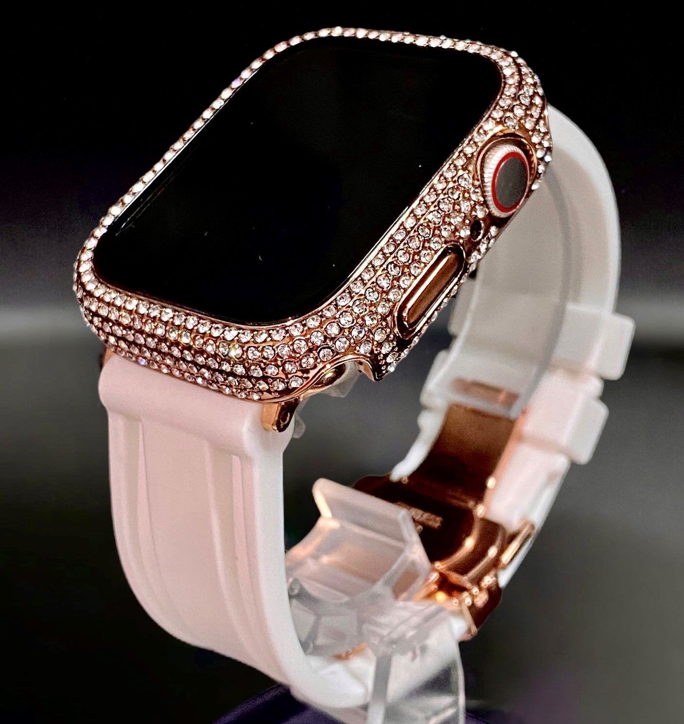 カーボンケースカバーapple watchラバーバンドベルトメンズレディース 