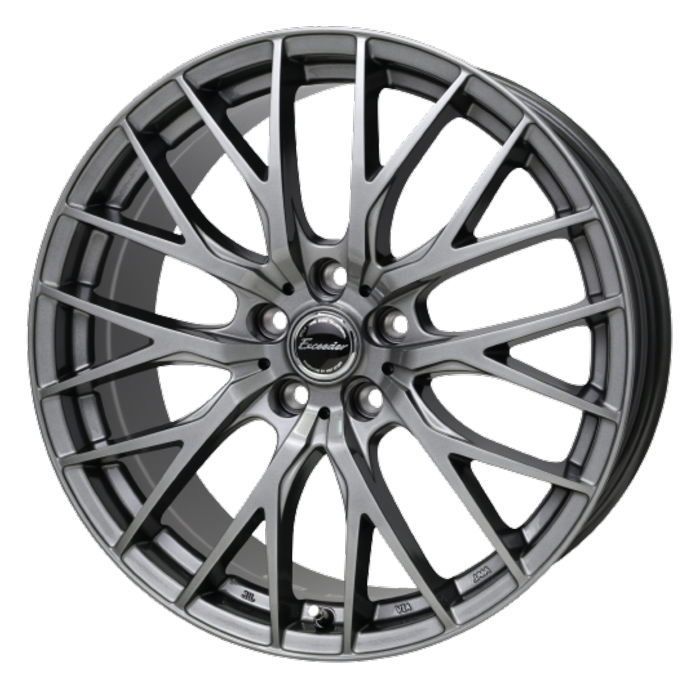 ホイール4本セット Exceeder E05 ダークシルバー 15インチ 6J 43 5H-100