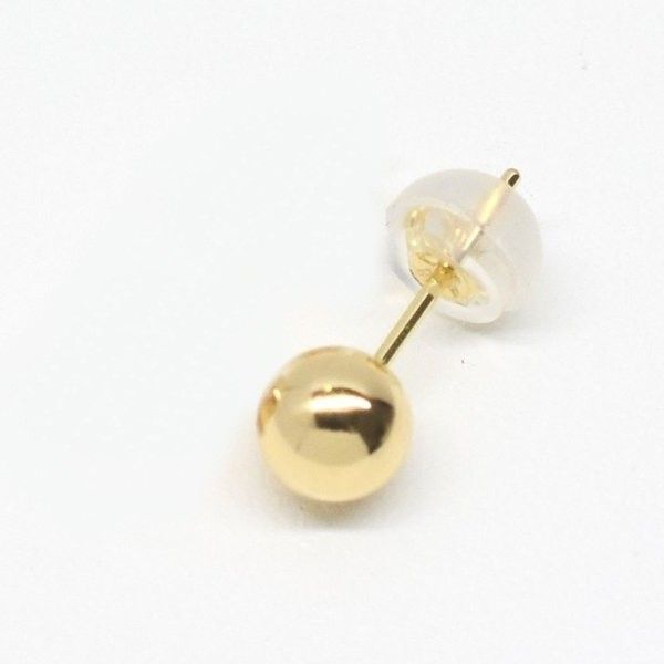 片側販売】(片耳1個売り) K18 18金 k18ピアス イエローゴールドピアス 