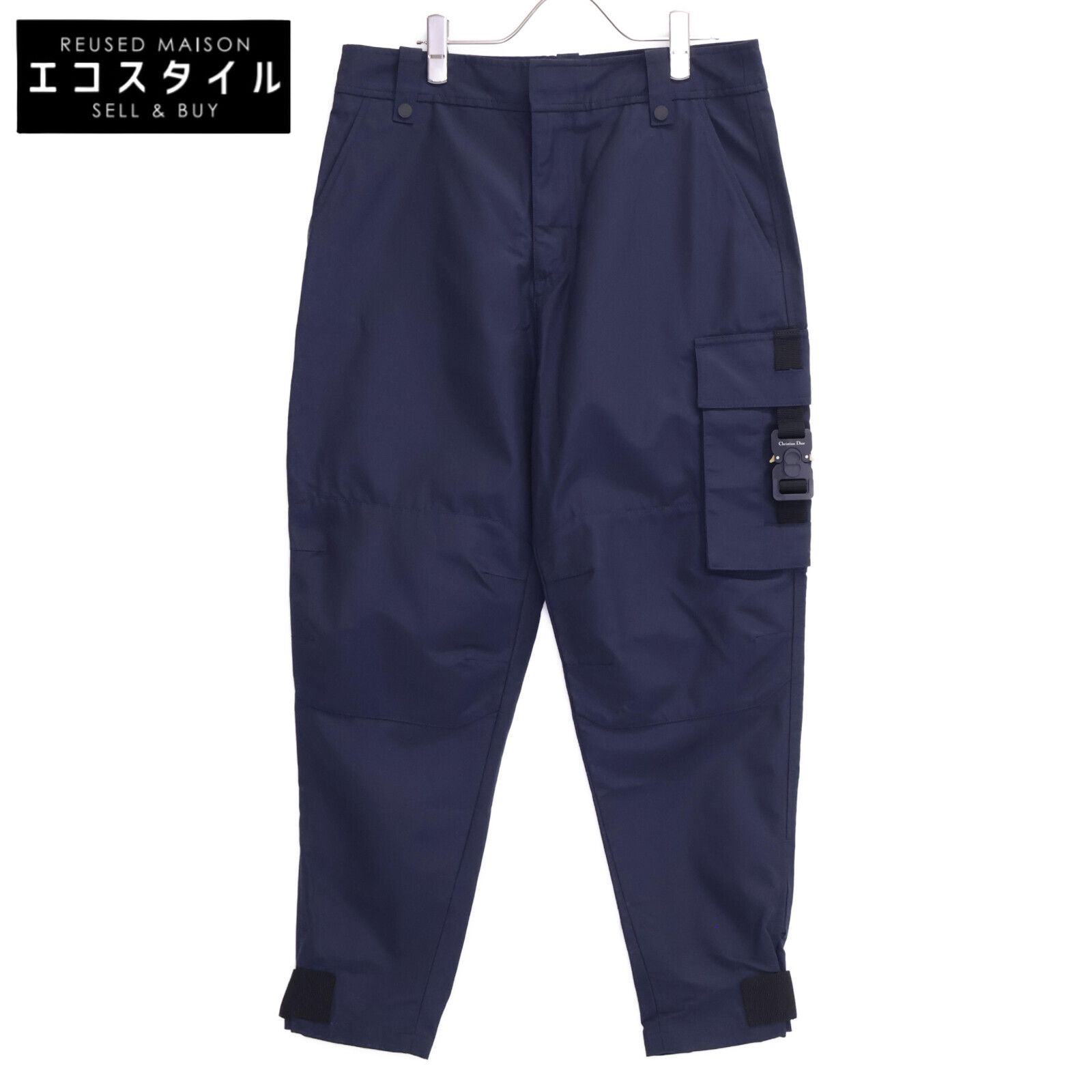 Dior HOMME ディオールオム 933C138A4530 ﾈｲﾋﾞｰ ALYX ﾛｰﾗｰｺｰｽﾀｰ ﾅｲﾛﾝ ｶｰｺﾞﾊﾟﾝﾂ 48