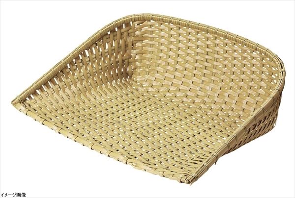 ざる 樹脂 箕ざる ザル 笊 箕 竹 食洗機 対応 白 中 約40×40×16cm 91-049A
