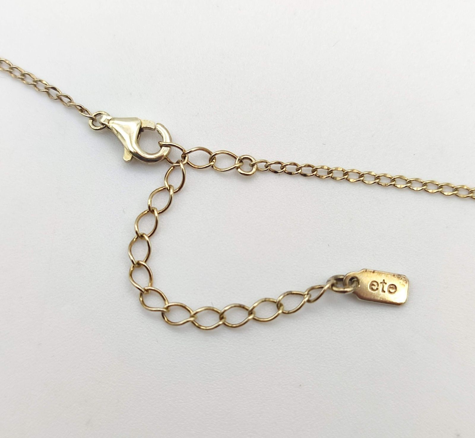 美品】ete エテ ロングネックレス シェルxゴールド シルバー925 