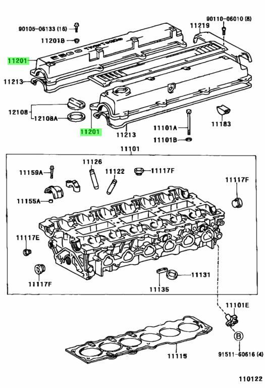 JZX100　チェイサー・マークⅡ・クレスタ　1JZ-GTE　純正エンジンカバー JZX100 チェイサー・マークⅡ・クレスタ 1JZ-GTE 純正エンジン