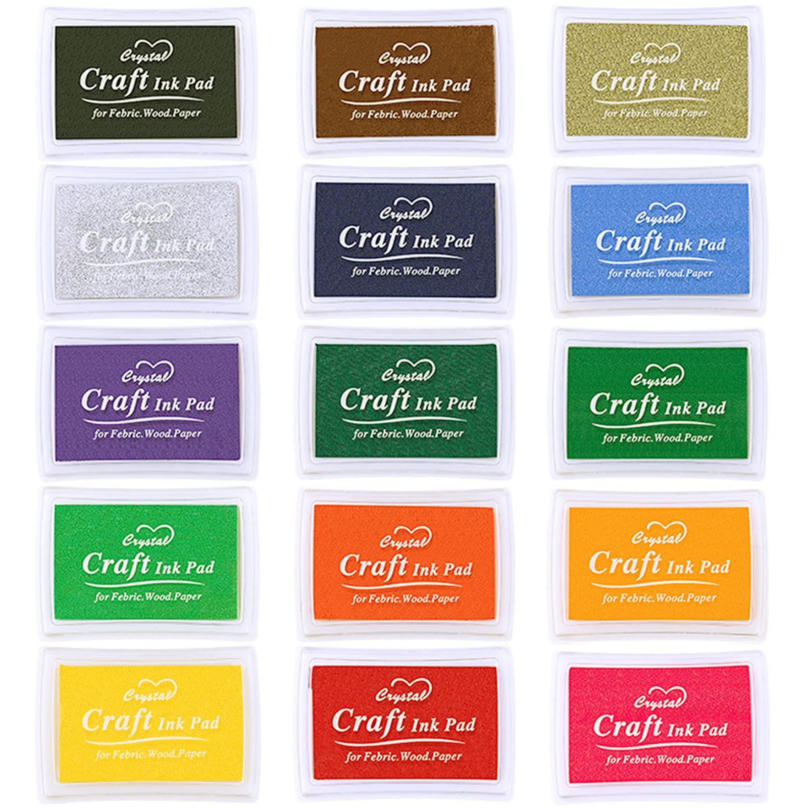 新着商品 ハンドメイド 印鑑 DIY フィンガーペイント インク メッセージカード カラフル 年賀状 ハンコ 15色セット クリスマス スタンプ台カ お祝い 木材 サムコス にも使用可