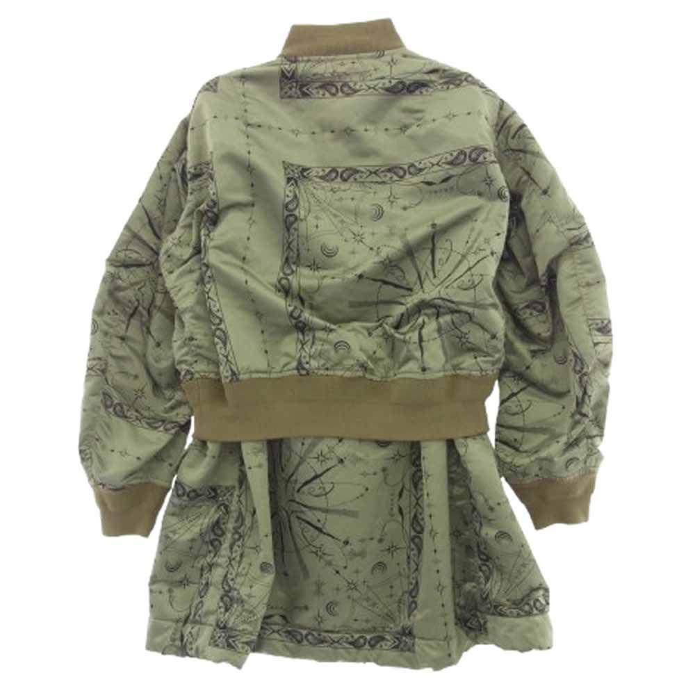 Sacai サカイ 20-05158 Dr. Woo Bandana Print Blouson ドクター