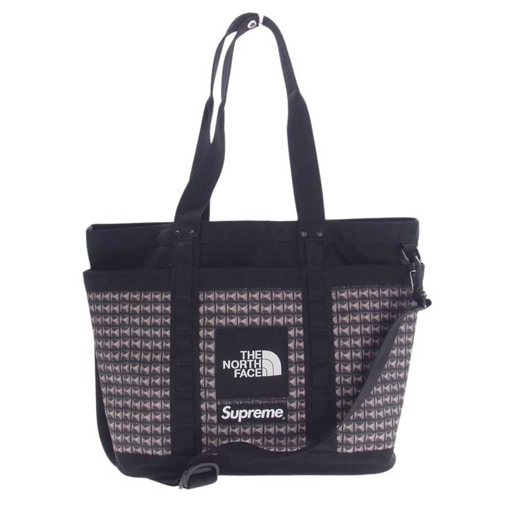 Supreme シュプリーム トートバッグ 21SS NM82125I THE NORTH FACE Studded Explore Utility Tote  ノースフェイス スタッズ エクスプローラー ユーティリティ トートバッグ ブラック系 17L【中古】 - メルカリ