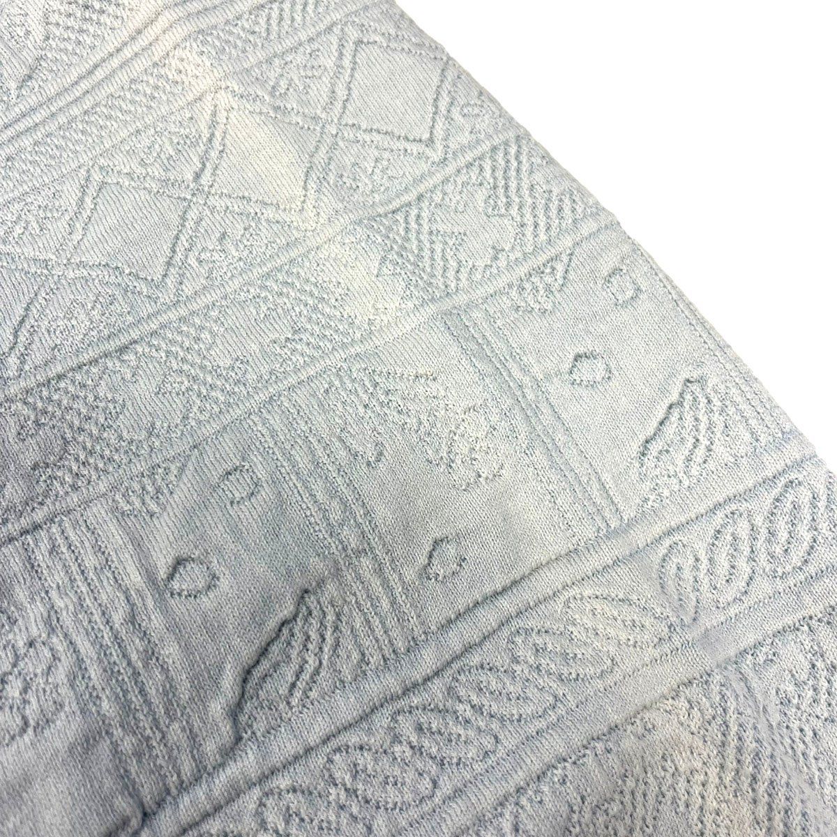 マメクロゴウチ mame kurogouchi 24SS Floral Pattern Jacquard Washed Knitted Top ジャガ Floral Pattern Jacquard Washed