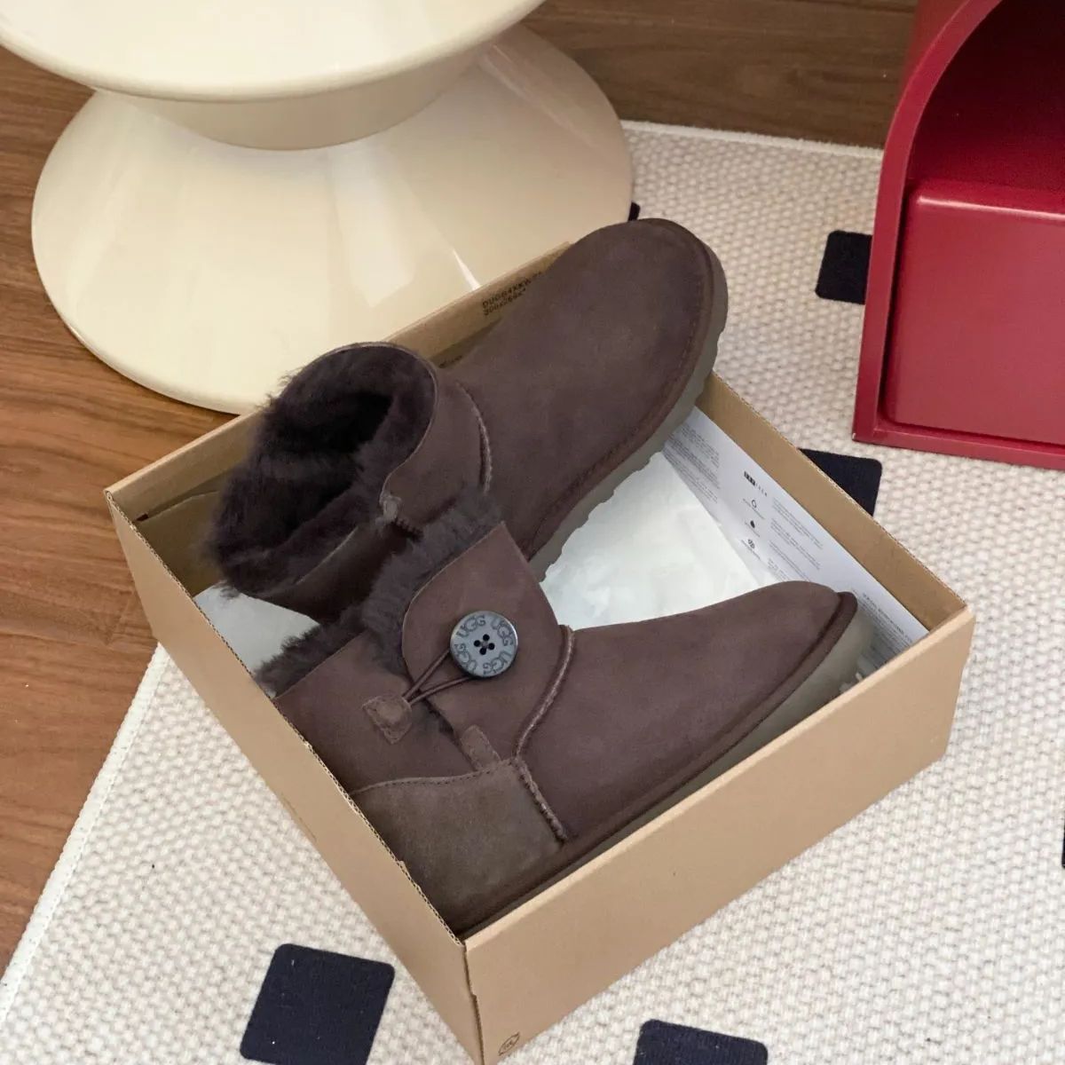 UGG アグ ムートンブーツ タッセル 可愛い レディース ショートブーツ