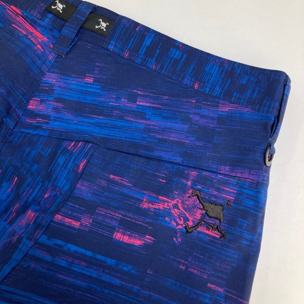サイズ：36 OAKLEY オークリー FOA401634 ロングパンツ スカル刺繍 総柄 ネイビー系 [240101455307] ゴルフウェア メンズ ストスト サイズ：36 OAKLEY オークリー FOA401634 ロングパンツ スカル